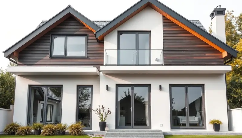 Casa con infissi in alluminio | Infissidema