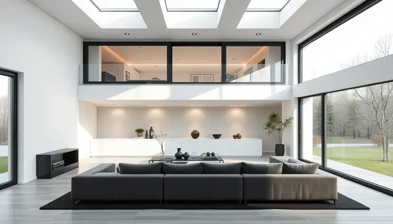 Immagine evocativa casa con finestre con vetro selettivo | Infissidema