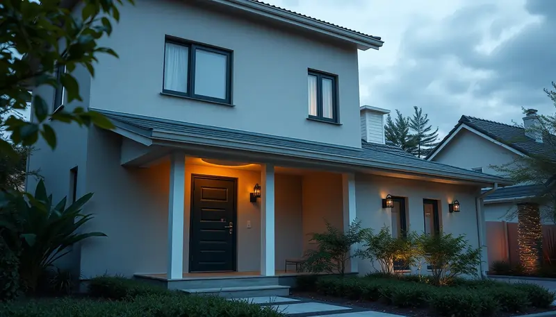 Immagine evocativa di casa con infissi in PVC antisfondamento | Infissidema
