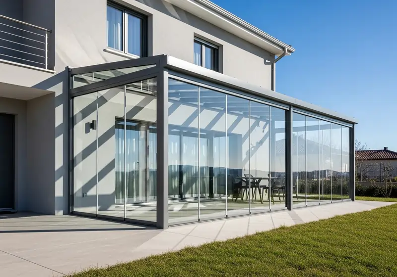 Immagine di esempio chiusura in vetro per veranda | Infissi DeMa