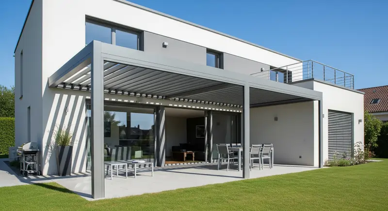 Immagine di esempio pergola in alluminio ideale | Infissi DeMa