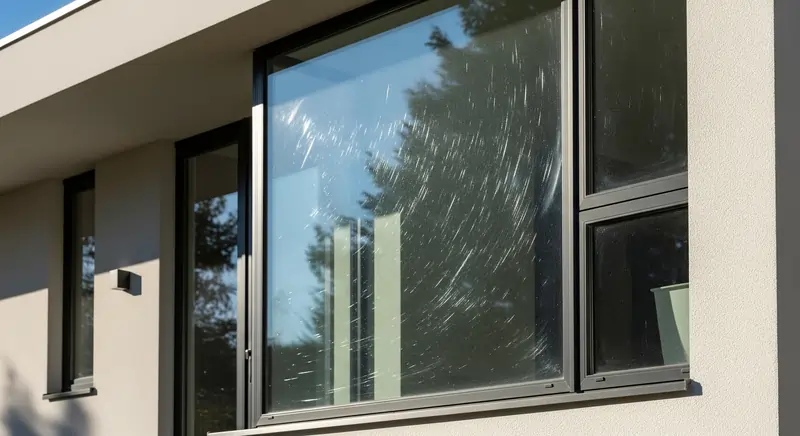 Immagine evocativa graffi sui vetri | Infissi DeMa
