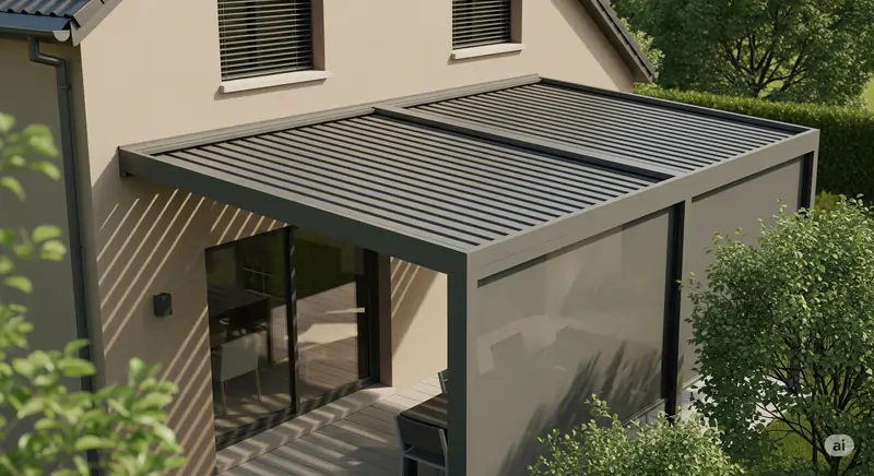 Immagine evocativa pergola a lamelle orientabili | Infissi DeMa